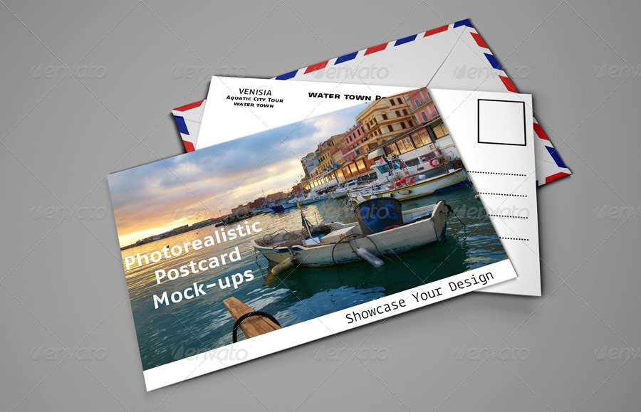 Realistic Postcard Mockups, Graphics GraphicRiver